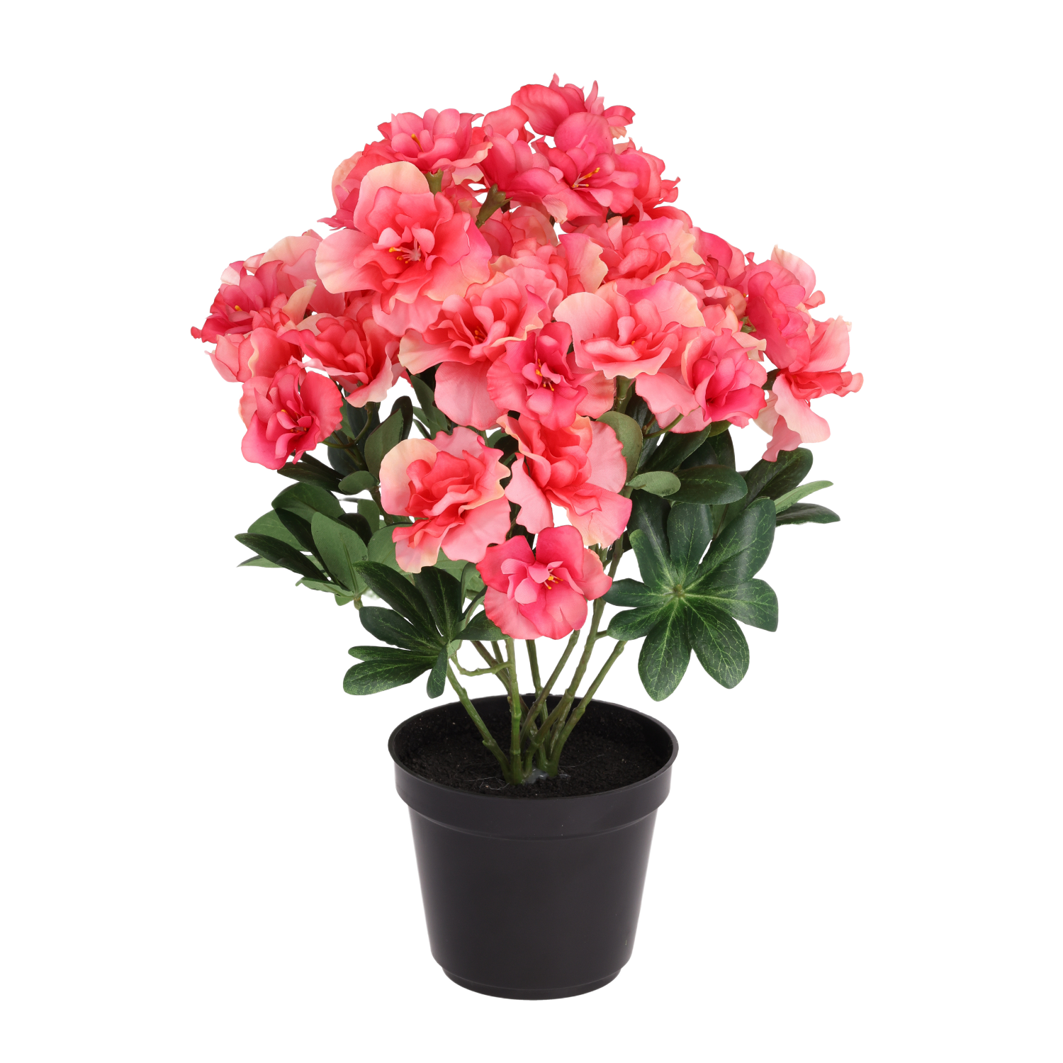 Azalea kunstplant 35cm roze in kweekpot