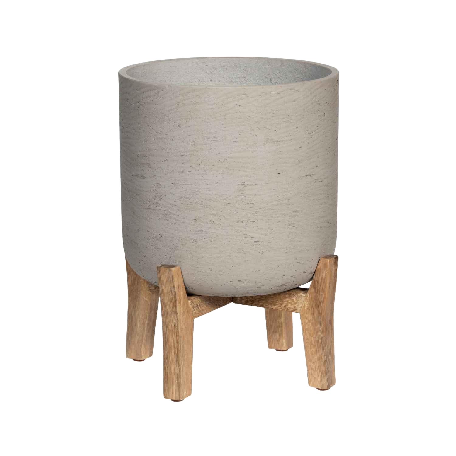 Plantenpot Charlie M (Feet low) grijs 21x21x25,5cm