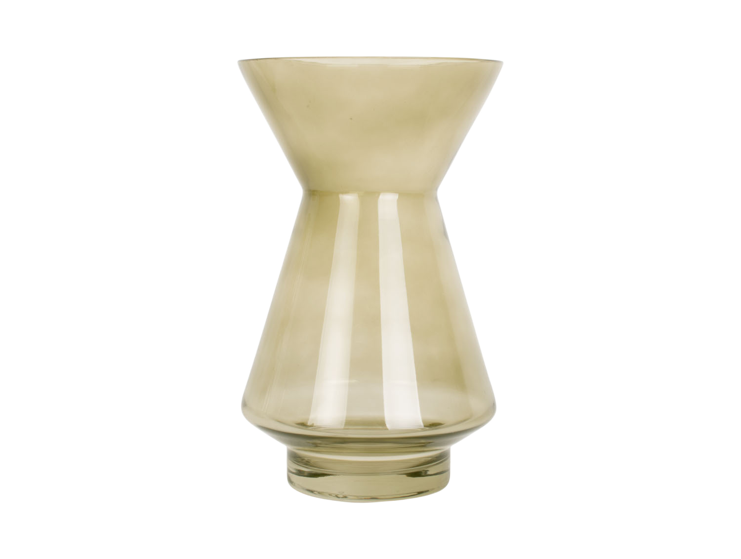 Bloemenvaas Glow medium 22x 13,5 cm - mosgroen