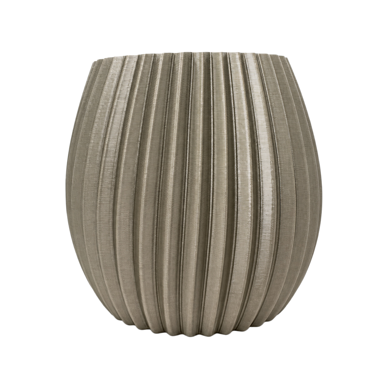 Jasmin 3D wandpot 12x12cm Champagne Metallic