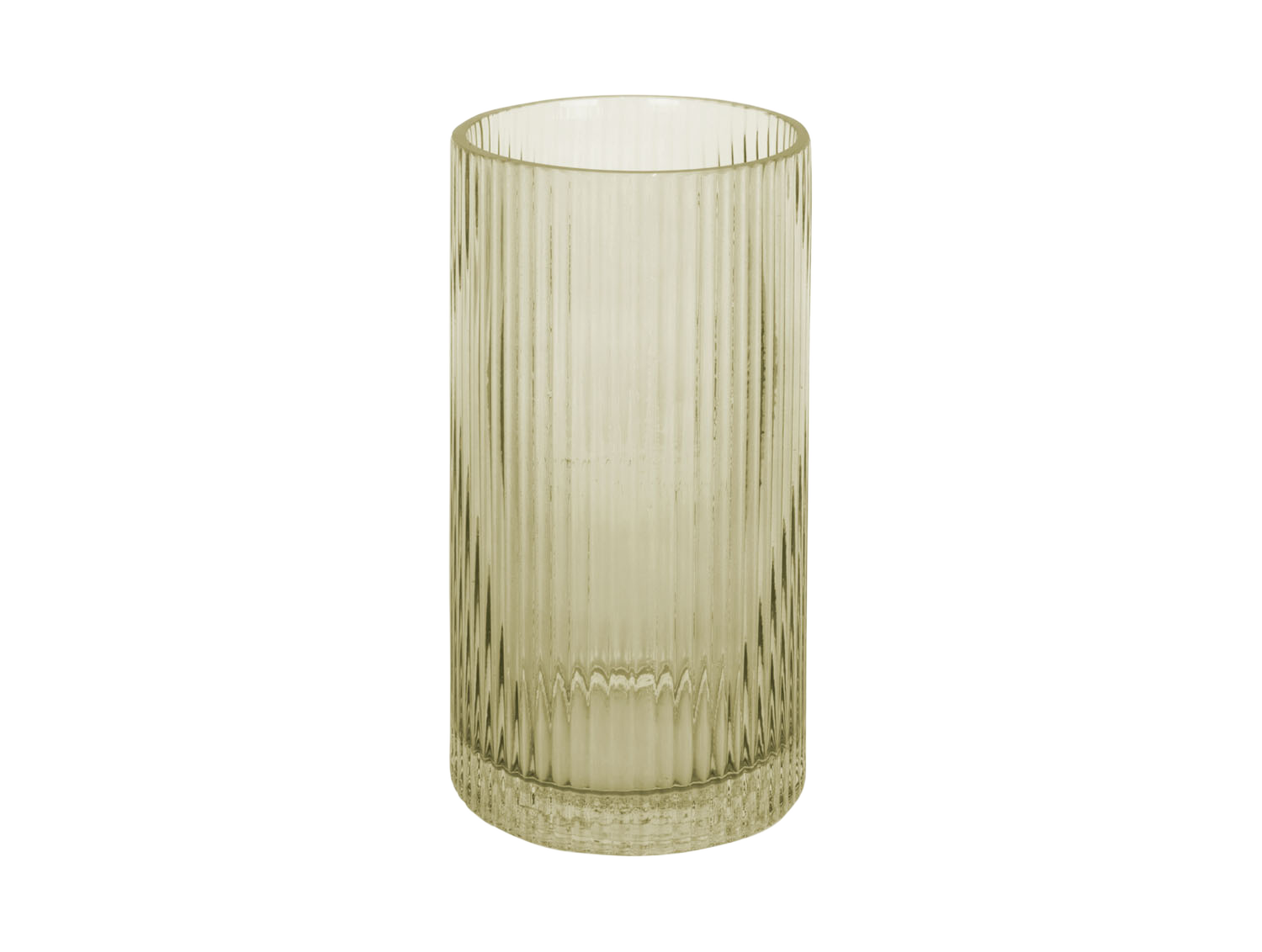 Bloemenvaas Allure Straight 20x 10 cm - mosgroen