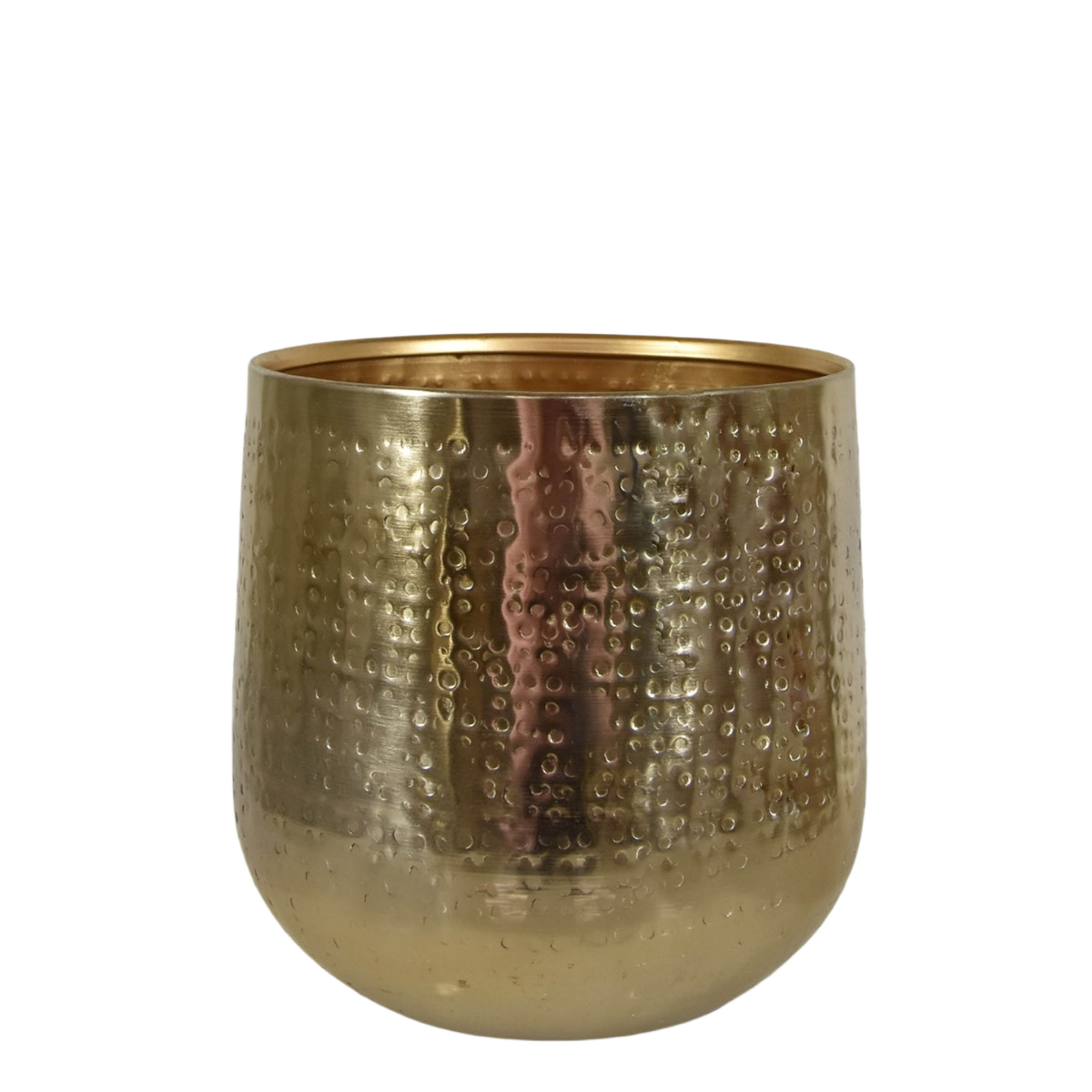 Bloempot Karakter 15x 16 cm - goud