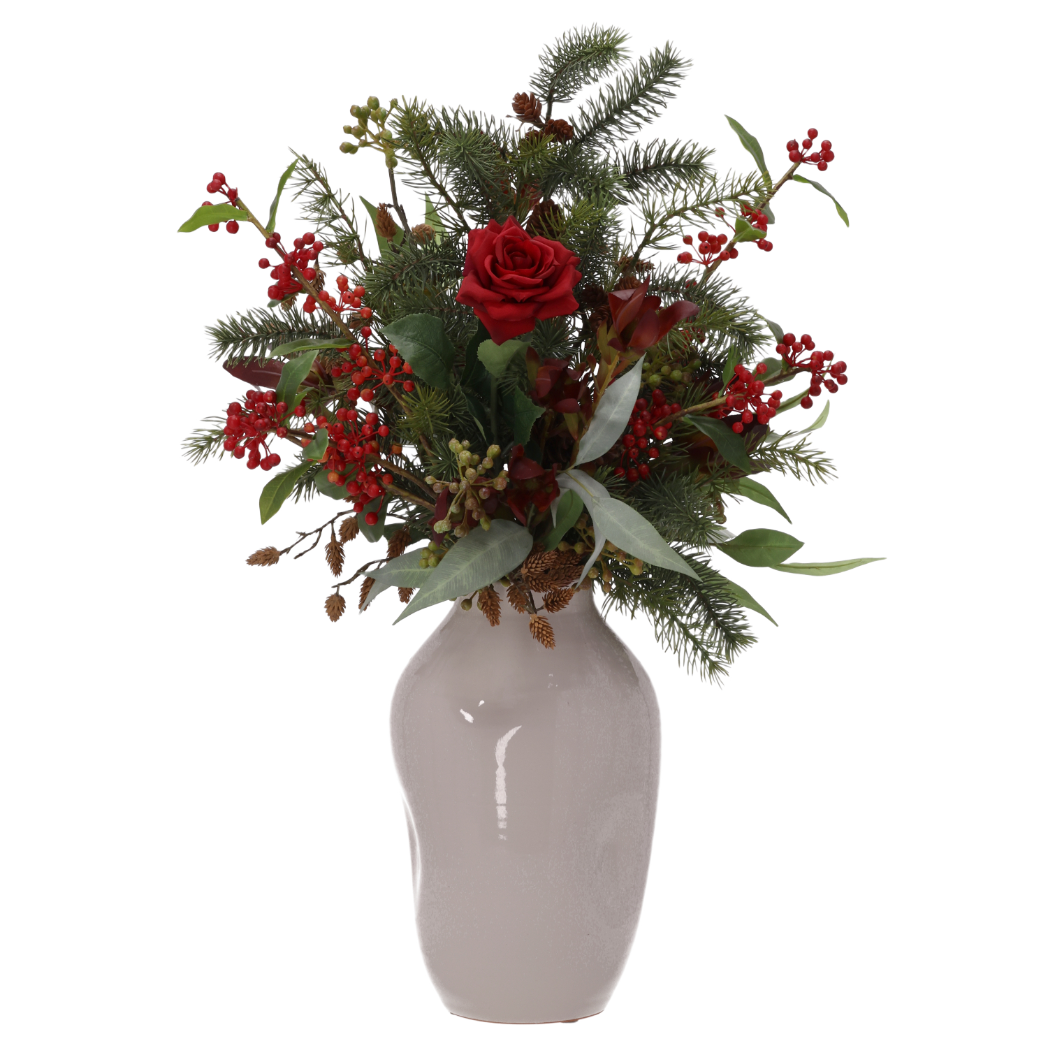Winterboeket kunstbloemen Wende Kaprun 75cm