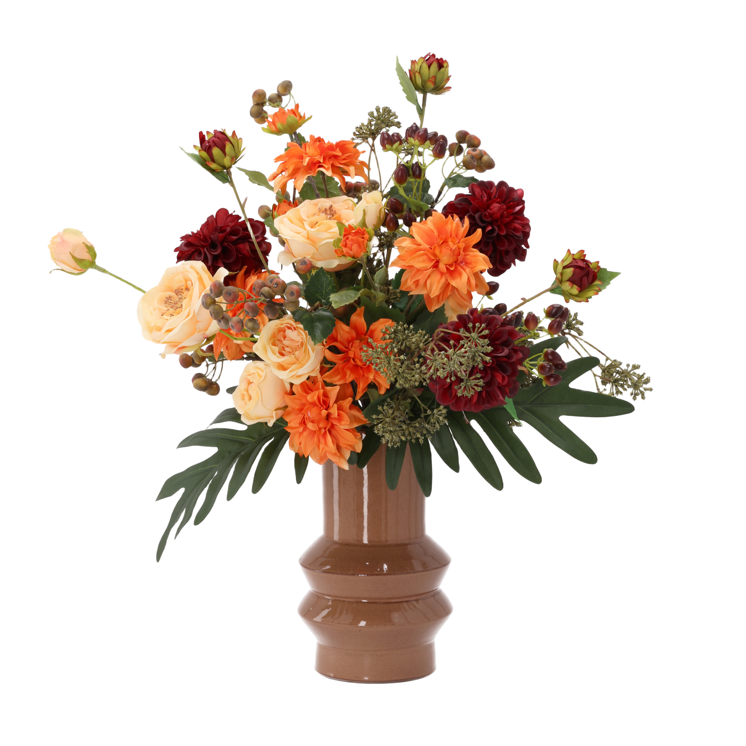 Kunst herfstboeket Tina Chicago 60cm