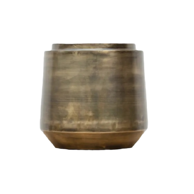 Indigo Pot Vintage Gold D33 H31