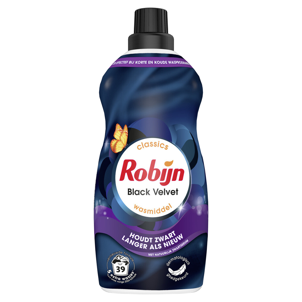 Robijn  Klein    En    Krachtig  Wasmiddel  Black  Velvet  39  Wasbeurten  1   | 19  Liter