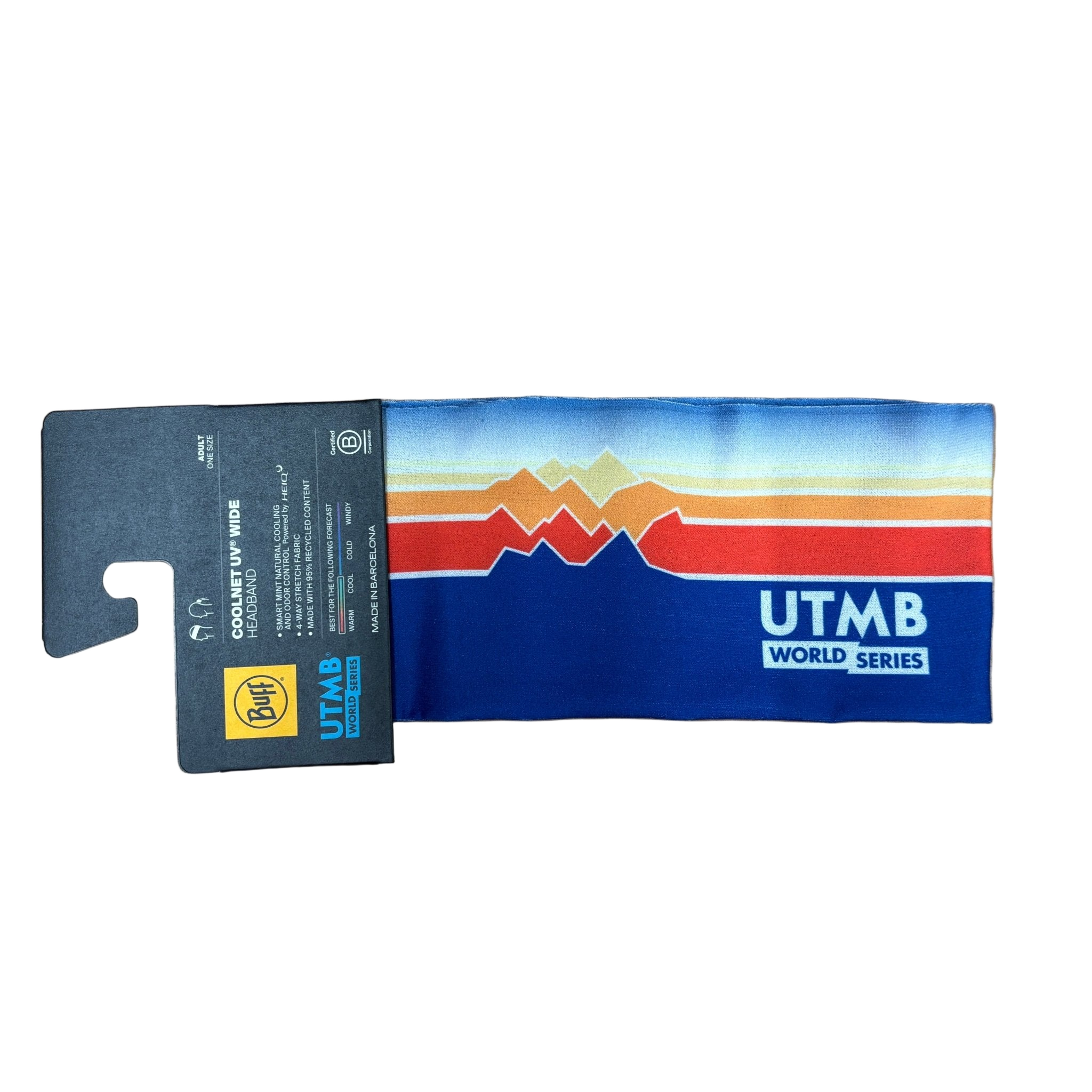 BUFF Coolnet UV Wide UTMB Headband