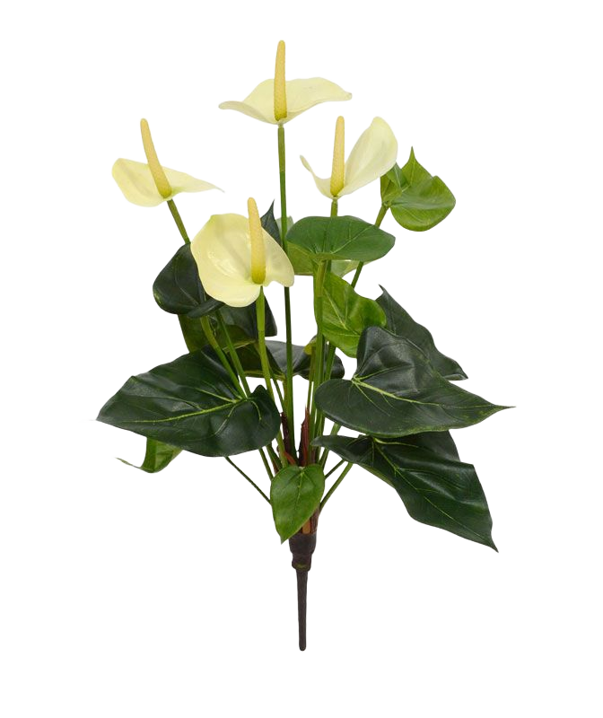 Anthurium kunstplant 40cm - crème