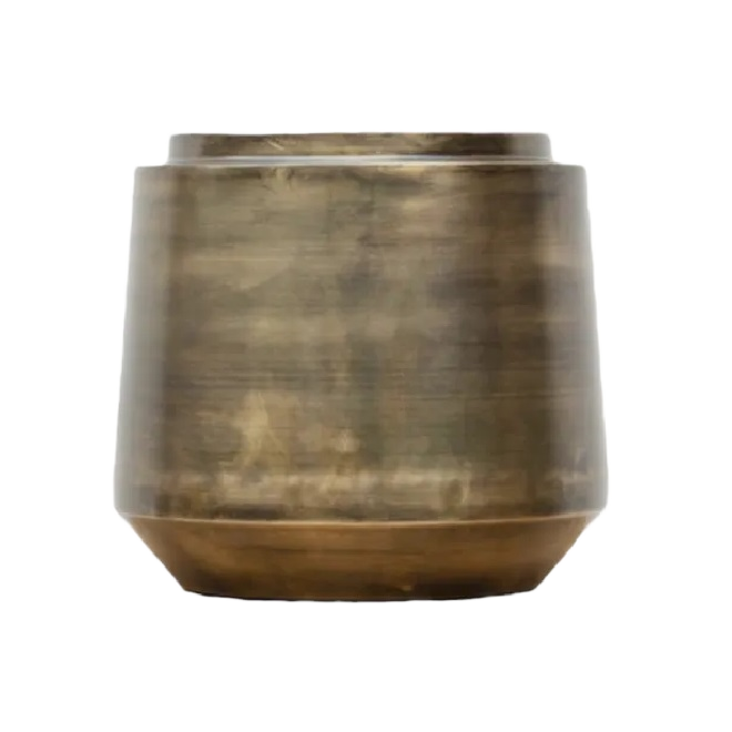 Indigo Pot Vintage Gold D58 H51