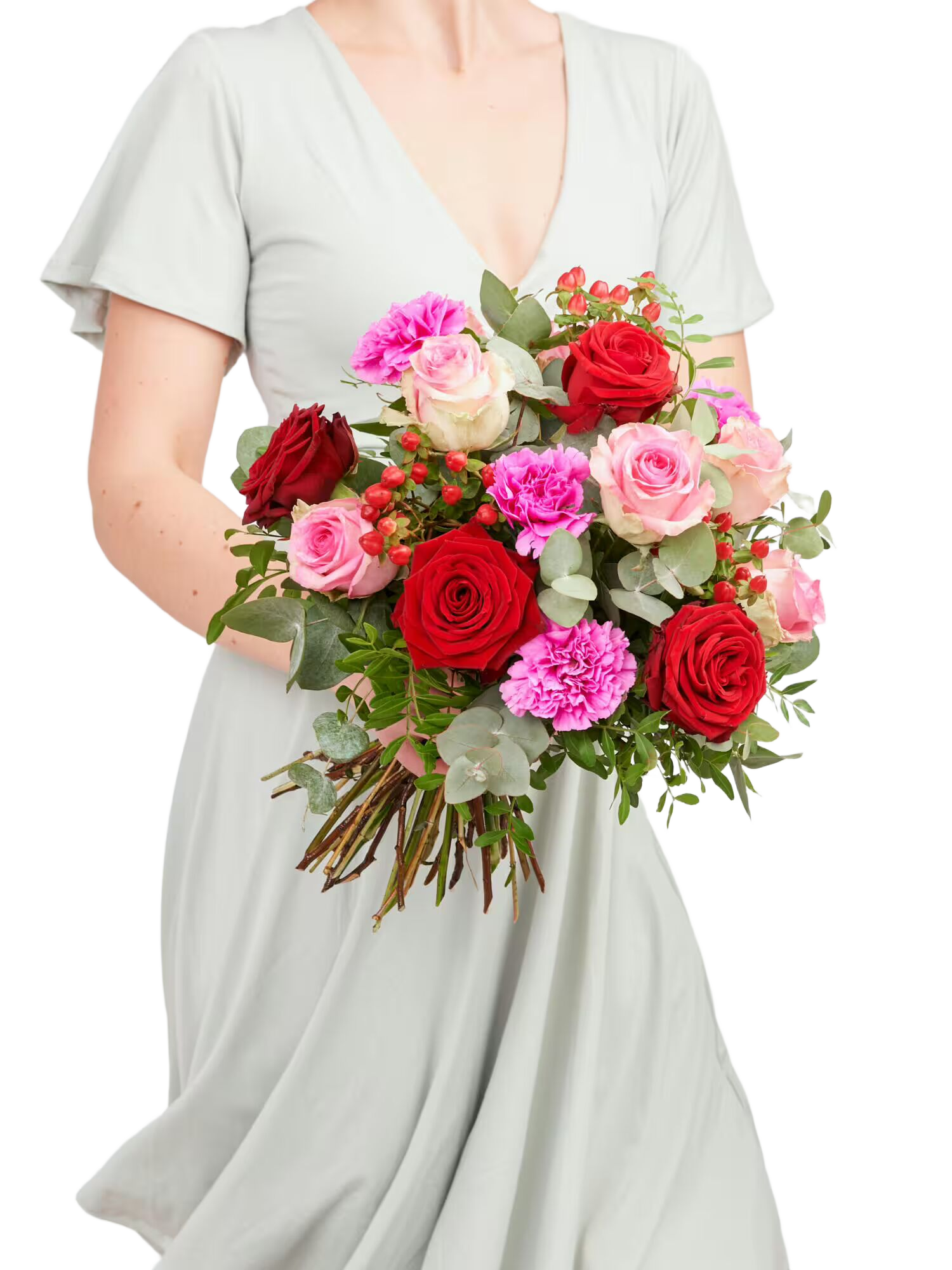 Blumenstrauss Liebe auf Distanz | Vasenfertig inkl. persönliche Grußkarte | Geschenk zum Muttertag frische Blumen | Blumenversand von BLOOMY DAYS