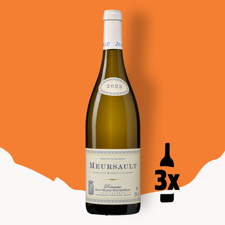 3 flessen Domaine Jean-Marie Bouzereau Meursault 2023
