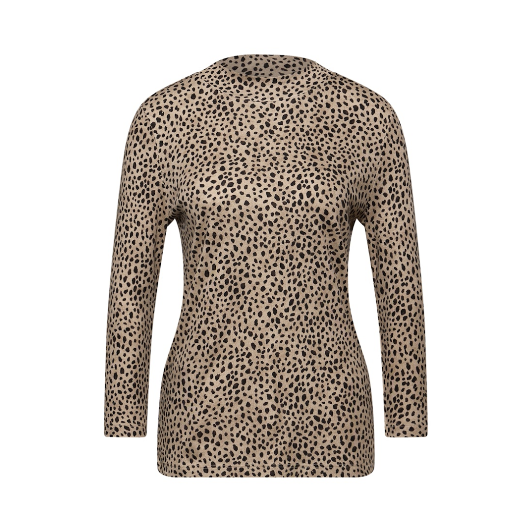 Street One - Damen Langarmshirt - sanded beige - Größe: 40 - bei Tara-M