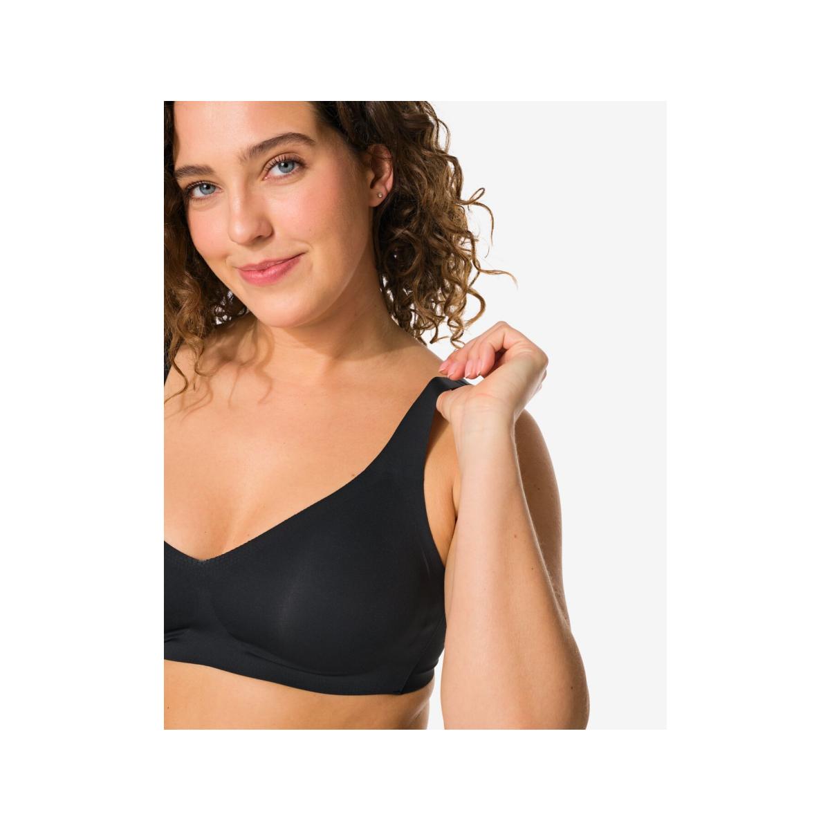 HEMA Voorgevormde bh zonder beugel - ultimate comfort zwart (zwart)