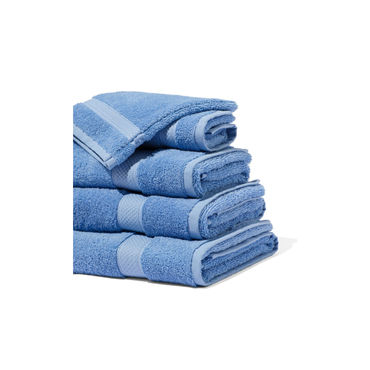 HEMA Handdoeken - zware kwaliteit felblauw (felblauw)