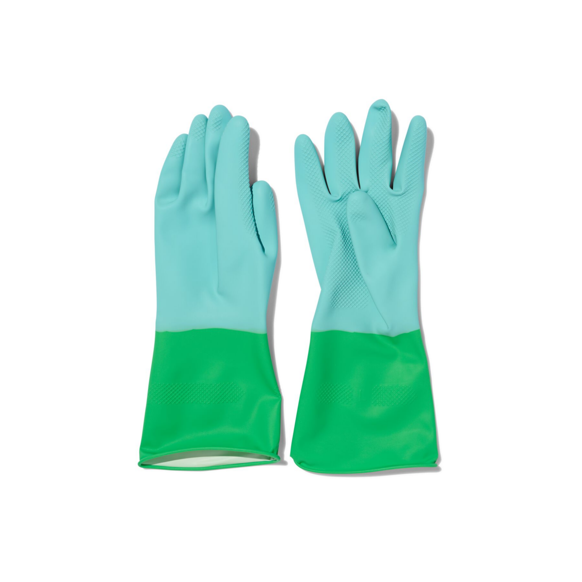 HEMA HEMA Huishoudhandschoenen Latex Blauw L (8-8.5)