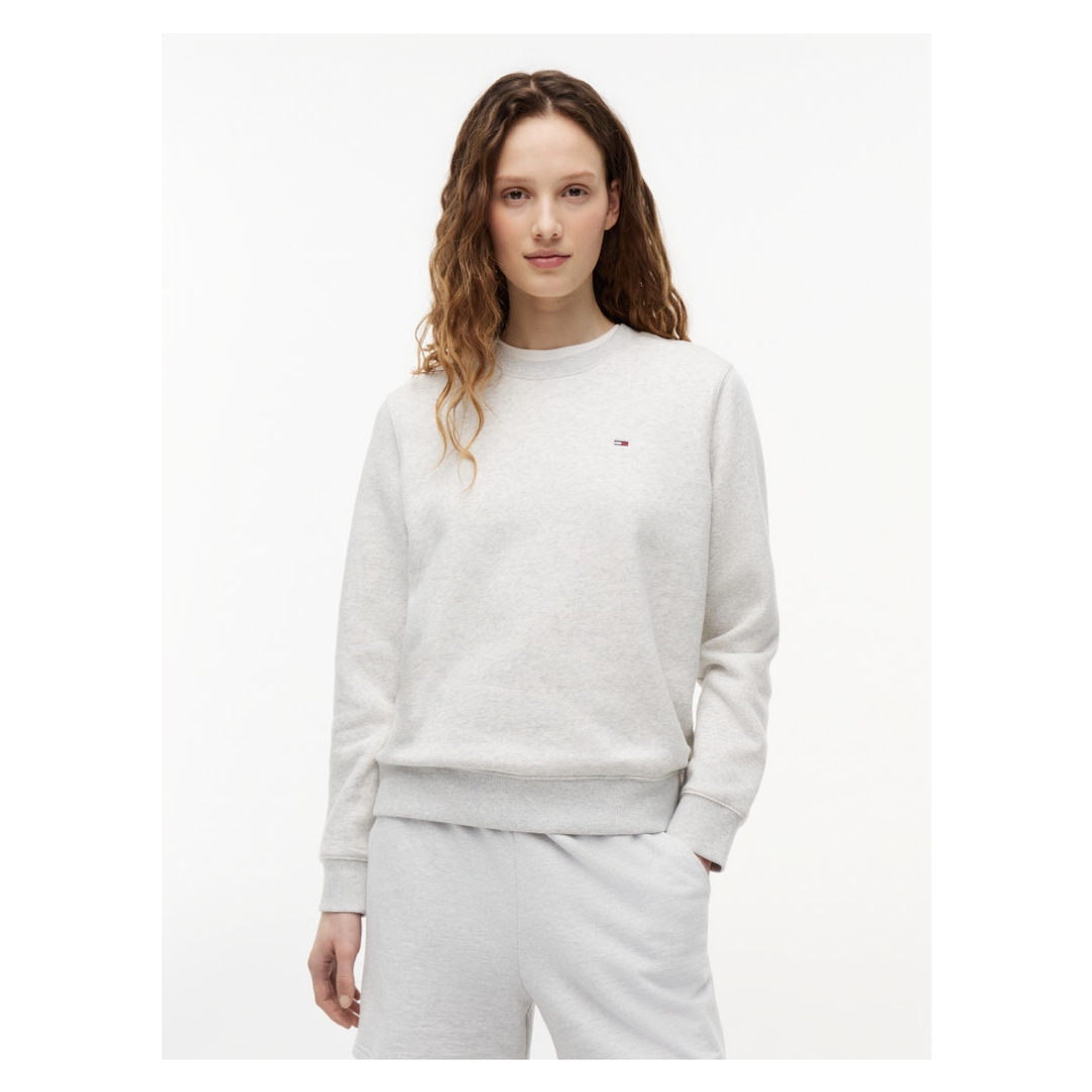 Tommy Jeans - Damen Sweatshirt - Grau - Größe: XL - bei Tara-M