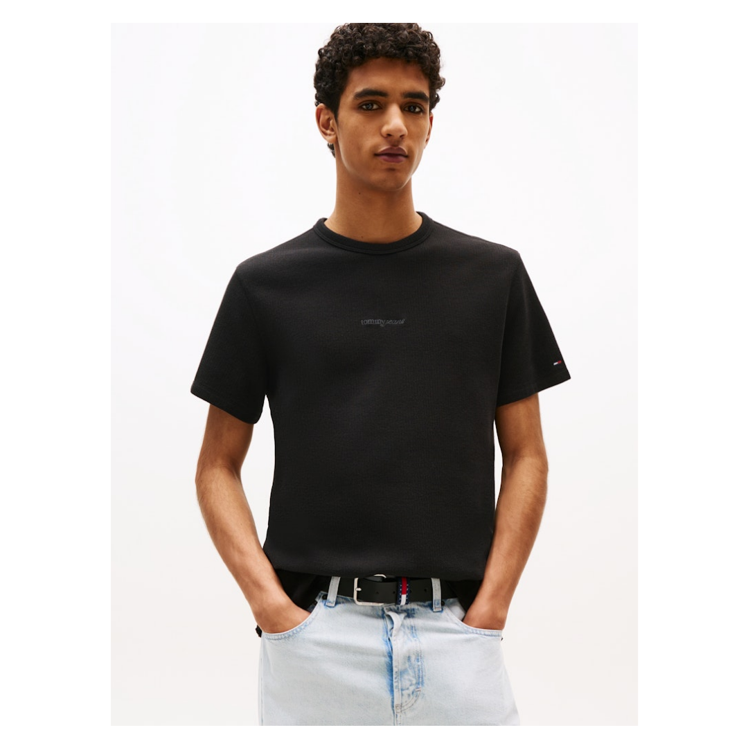 Tommy Jeans - Herren T-Shirt - Schwarz - Größe: XL - bei Tara-M