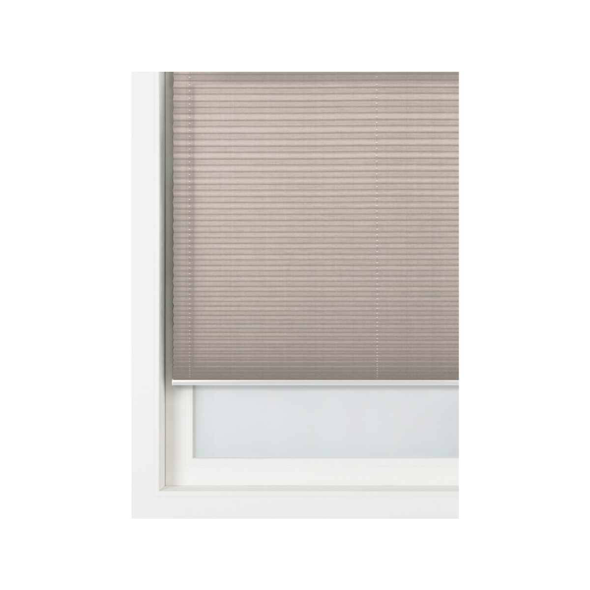 HEMA Plisse enkel uni lichtdoorlatend grijs (grijs)