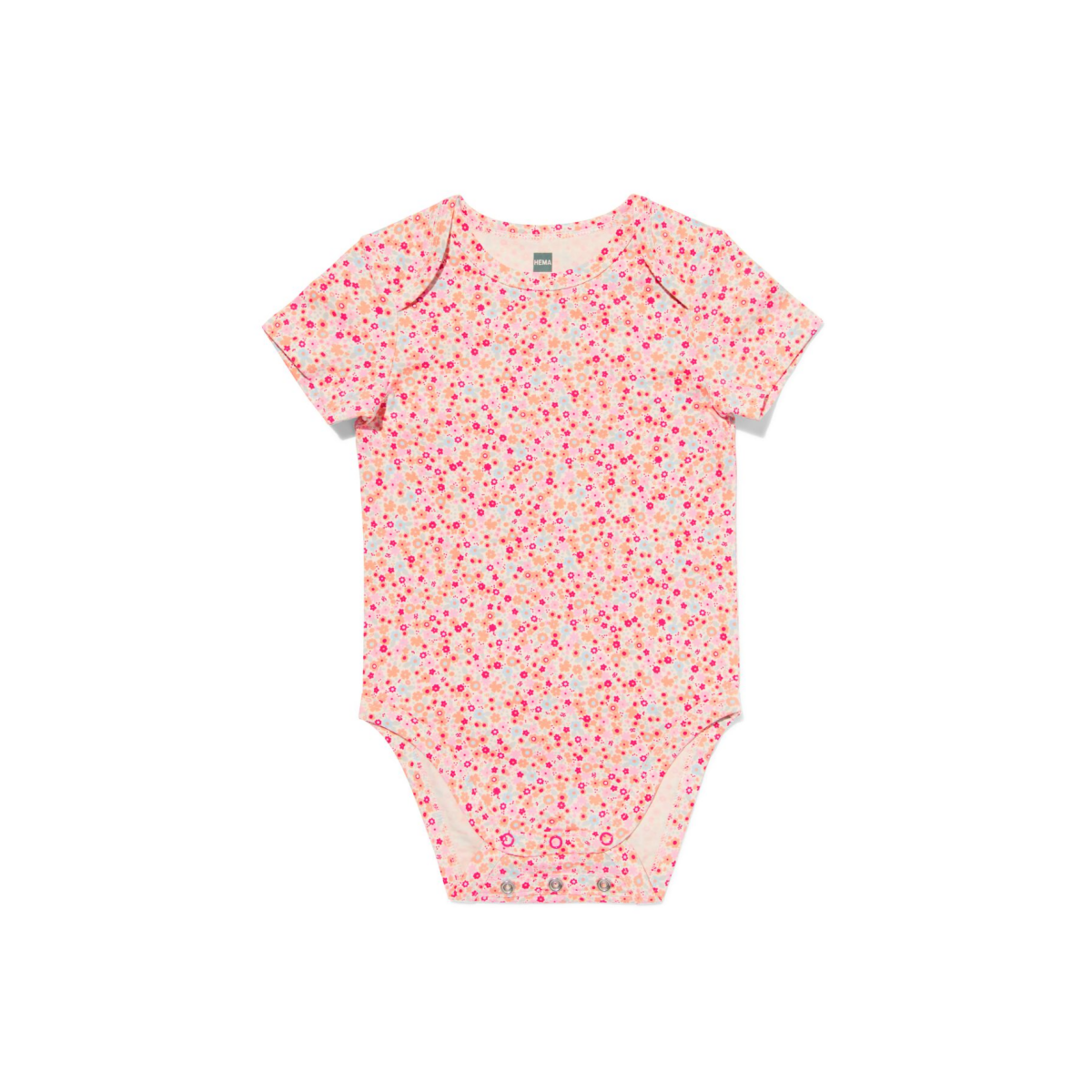 HEMA HEMA Baby Meegroeiromper Bloemen Multicolor (multicolor)