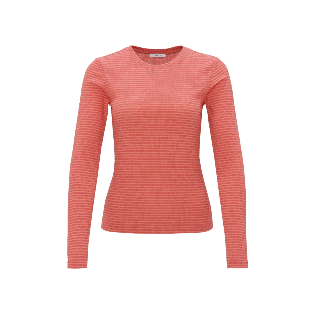 Opus - Damen Langarmshirt - Rosa - Größe: 38 - bei Tara-M