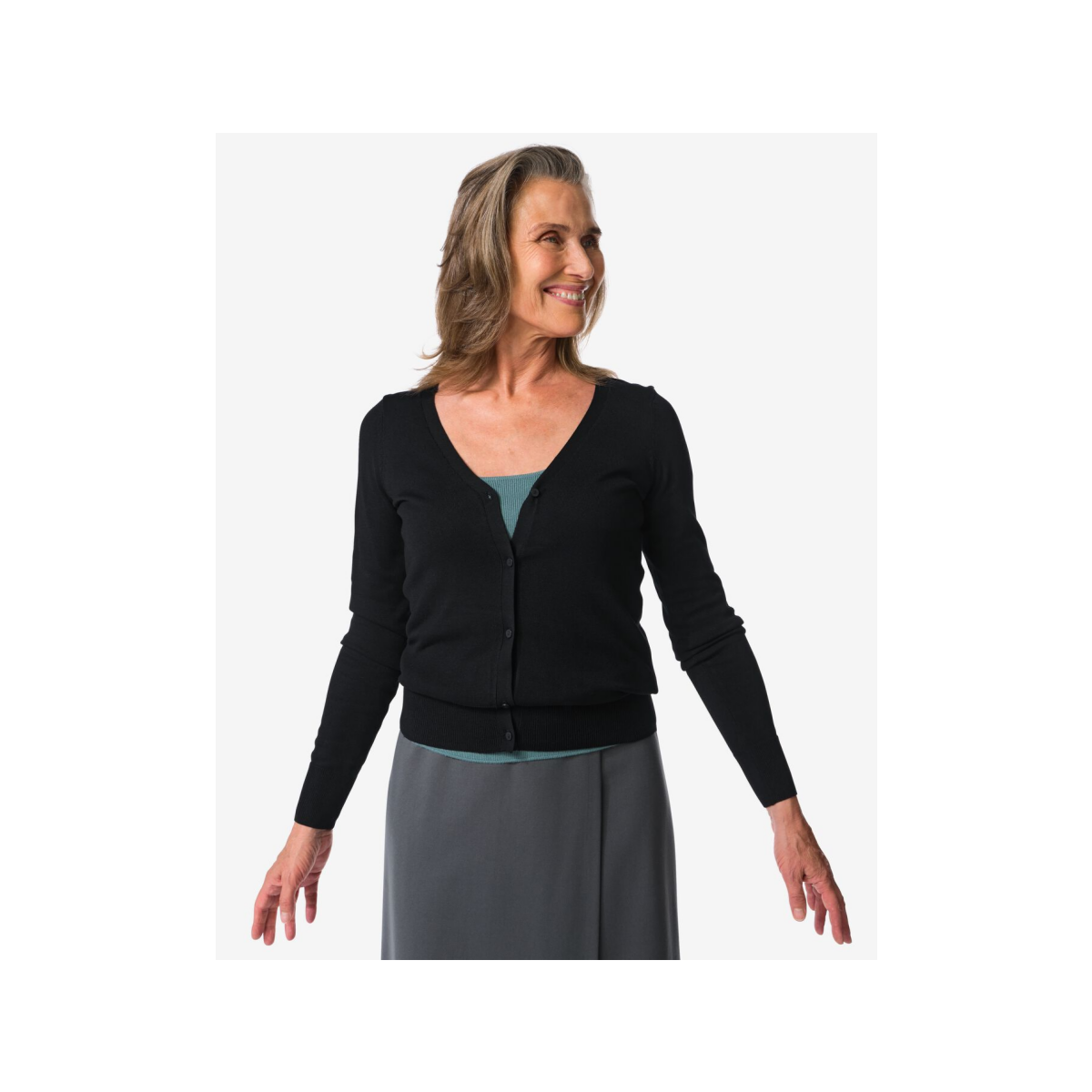 HEMA HEMA Damesvest Lexi Zwart (zwart)