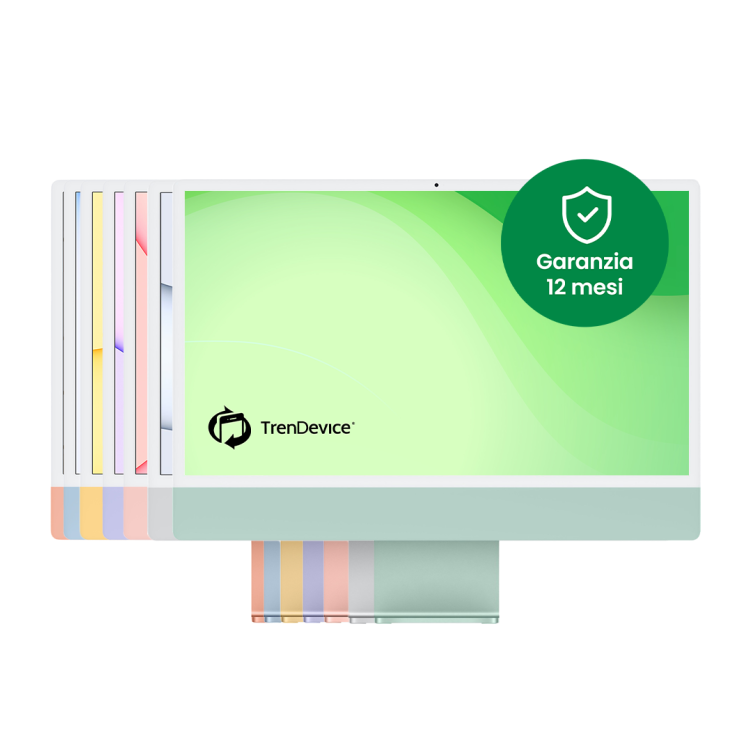 iMac (24 pollici, 2021, 4 porte M1 512 GB Colore a sorpresa A 8 GB M1 8 core - GPU 8 core Ricondizionato