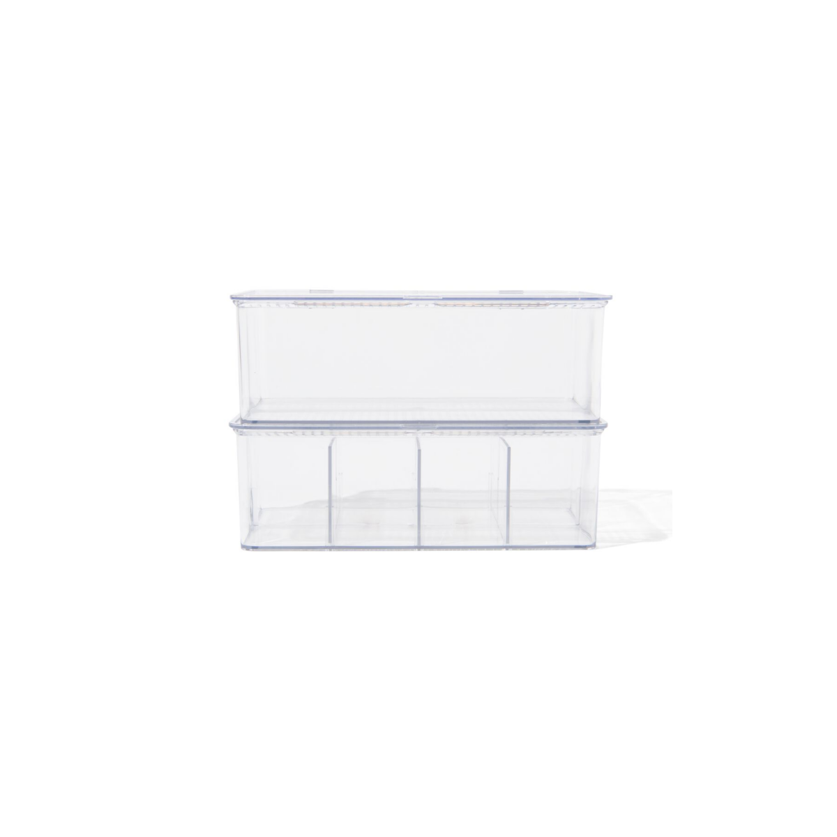 HEMA HEMA Opbergdozen Met Deksel En Divider - 2 Stuks