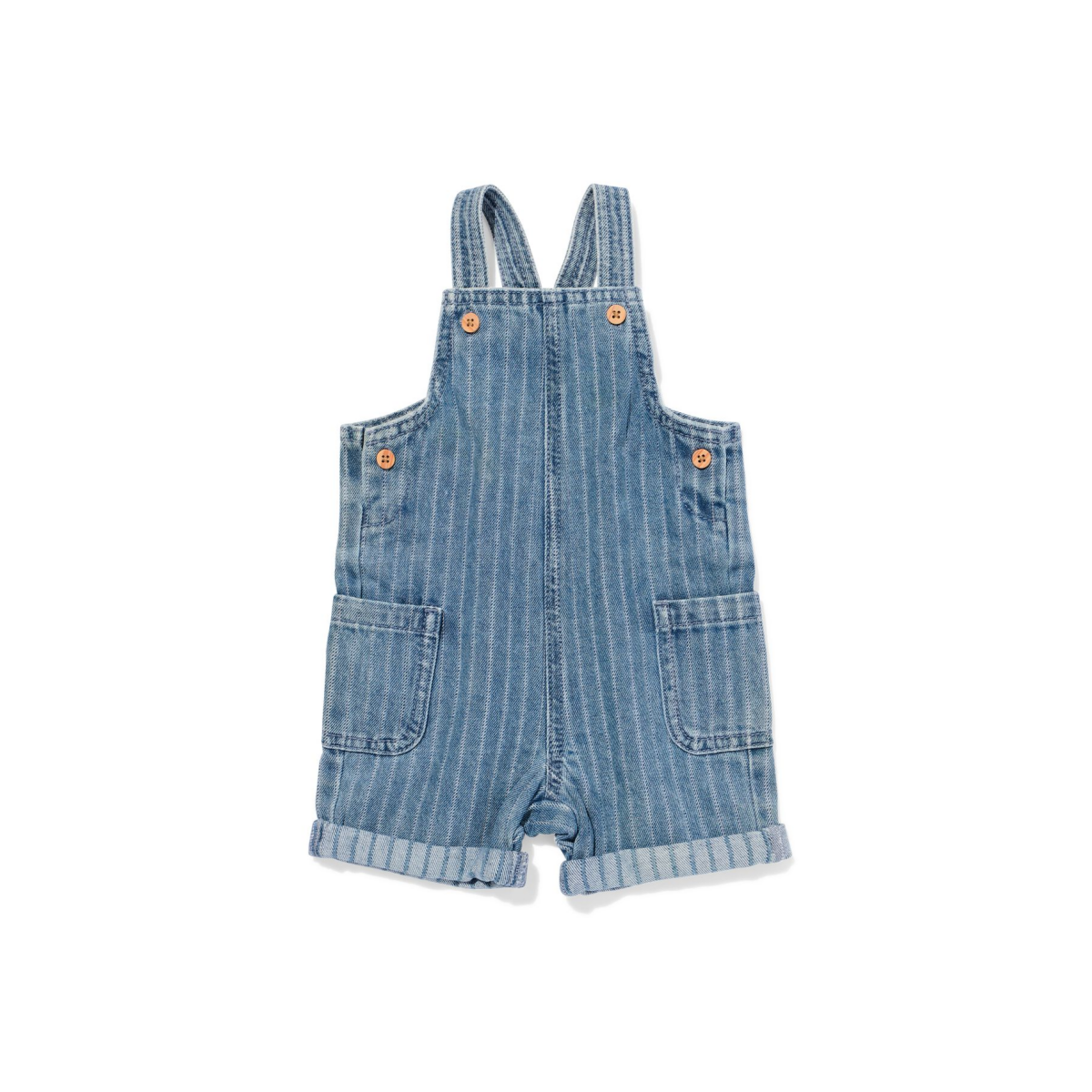 HEMA Babytuinbroek strepen denim
