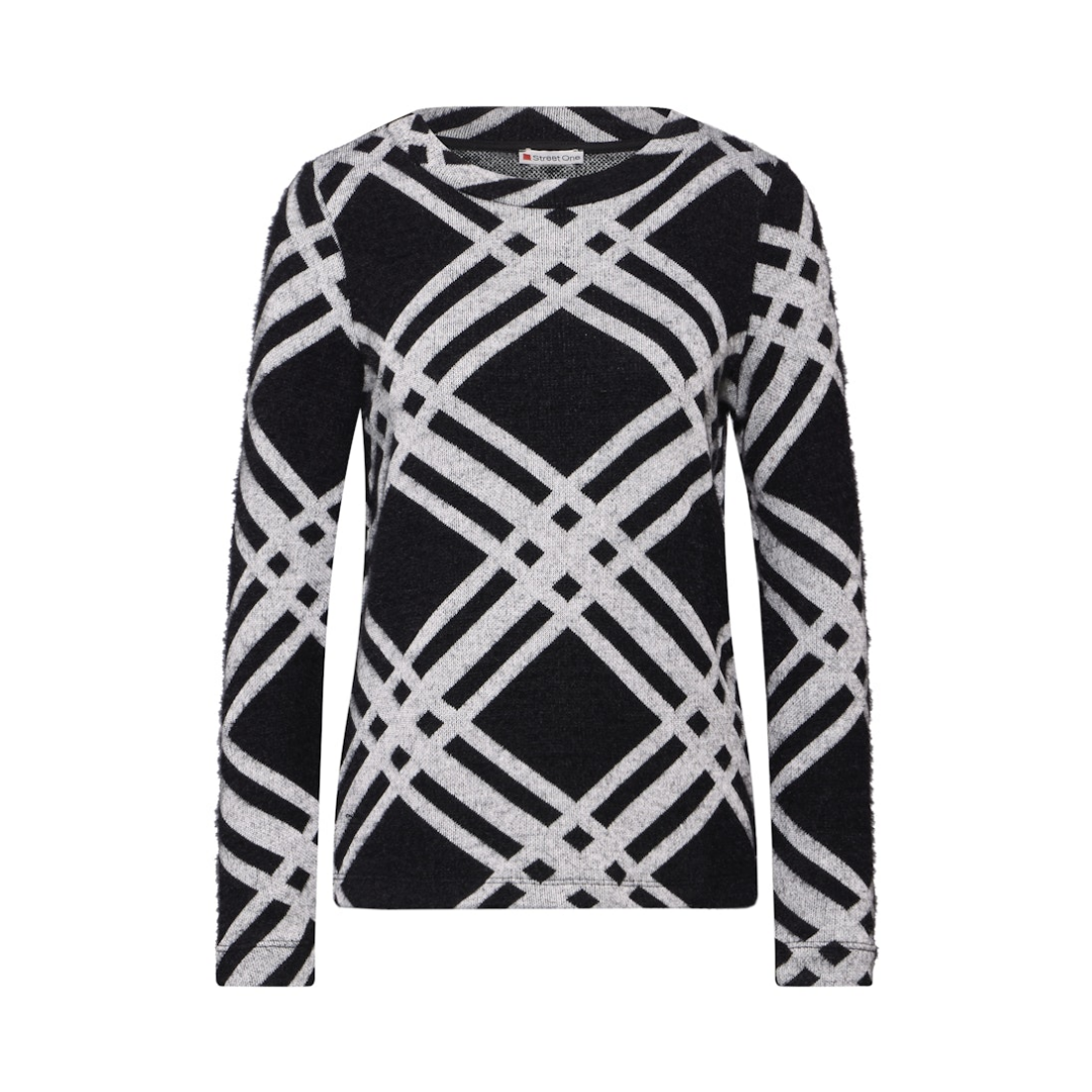 Street One Langarmshirt Flauschig Black