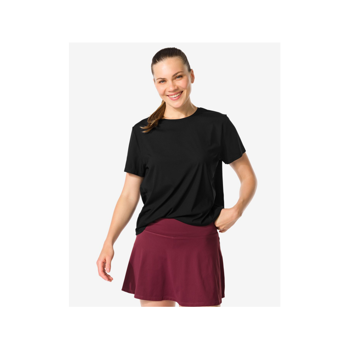 HEMA Damessportshirt zwart (zwart)