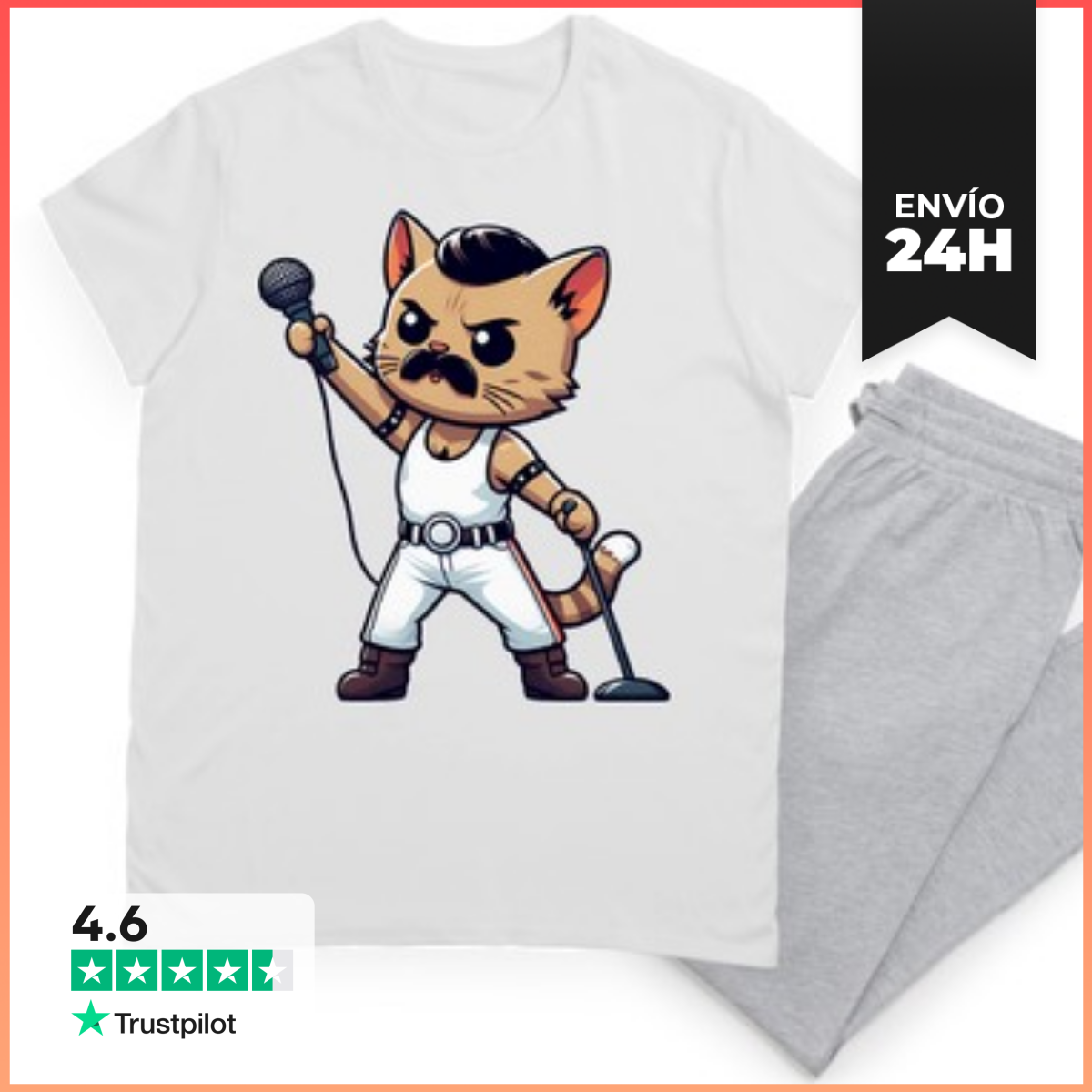 Pijama GATITO FREDDIE MERCURY QUEEN LaTostadora