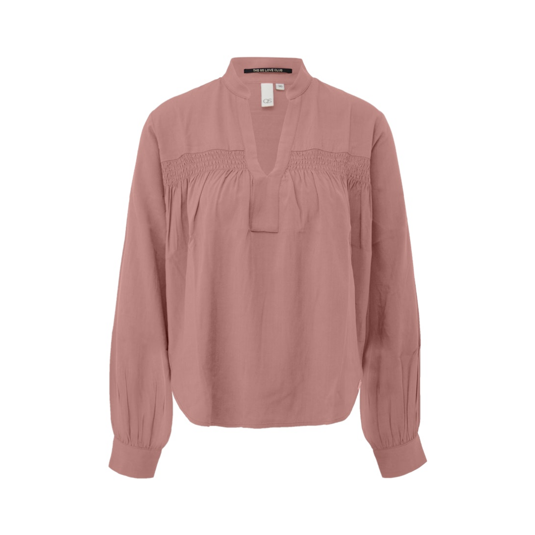 QS - Damen Langarmbluse - Rosa - Größe: 36 - bei Tara-M