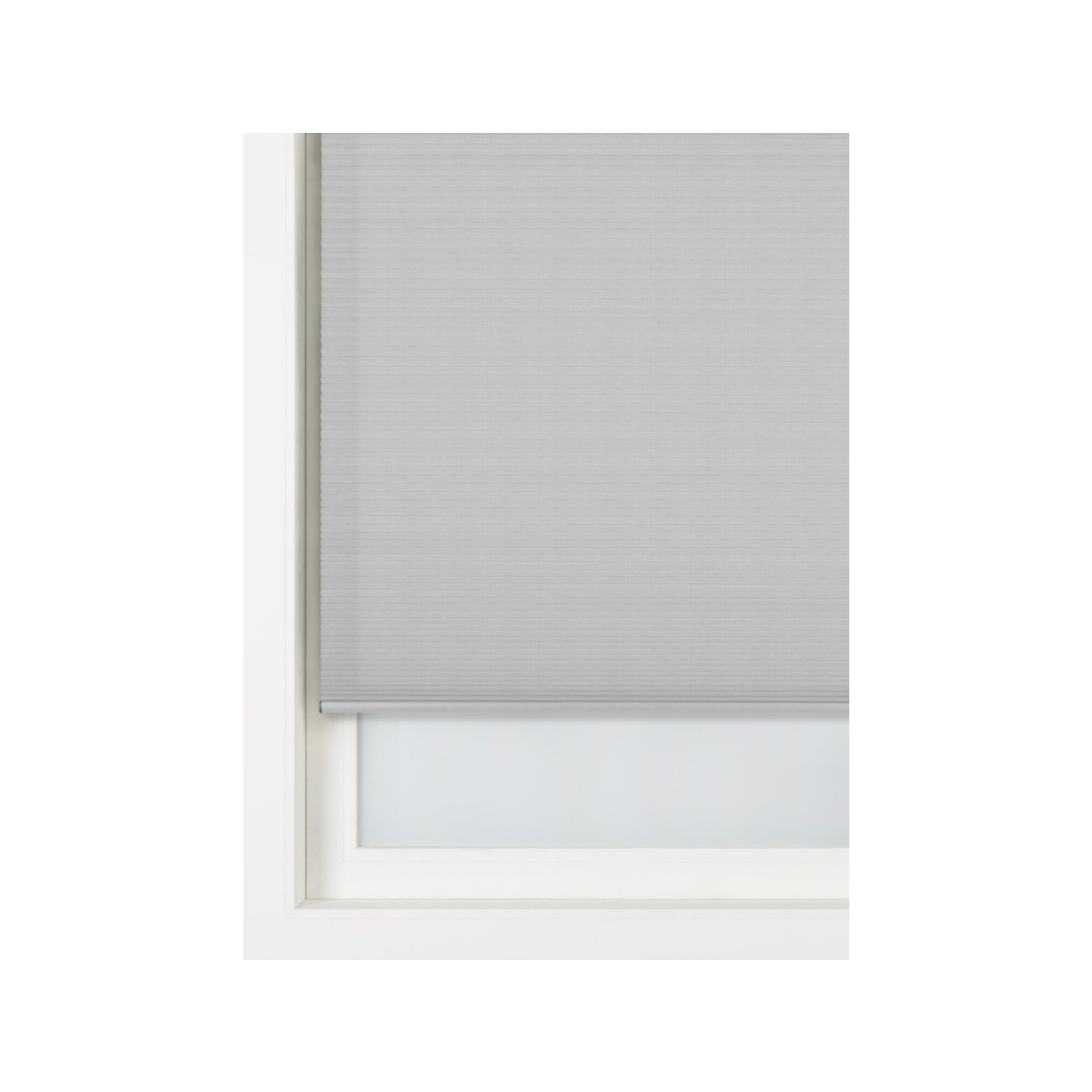 HEMA Plisse dubbel lichtdoorlatend gekleurde achterzijde wit (wit)