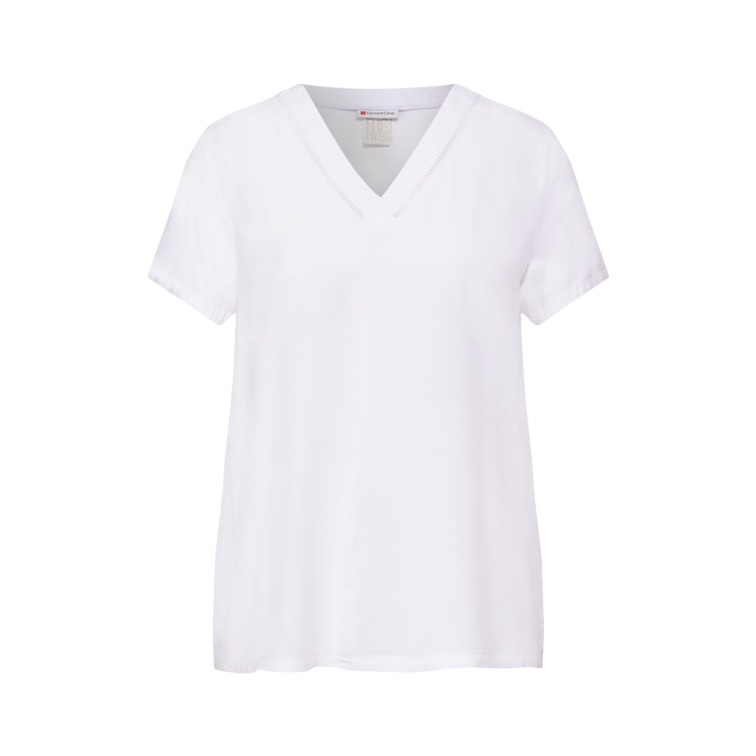 Street One Bluse Tunika Print Viskose White