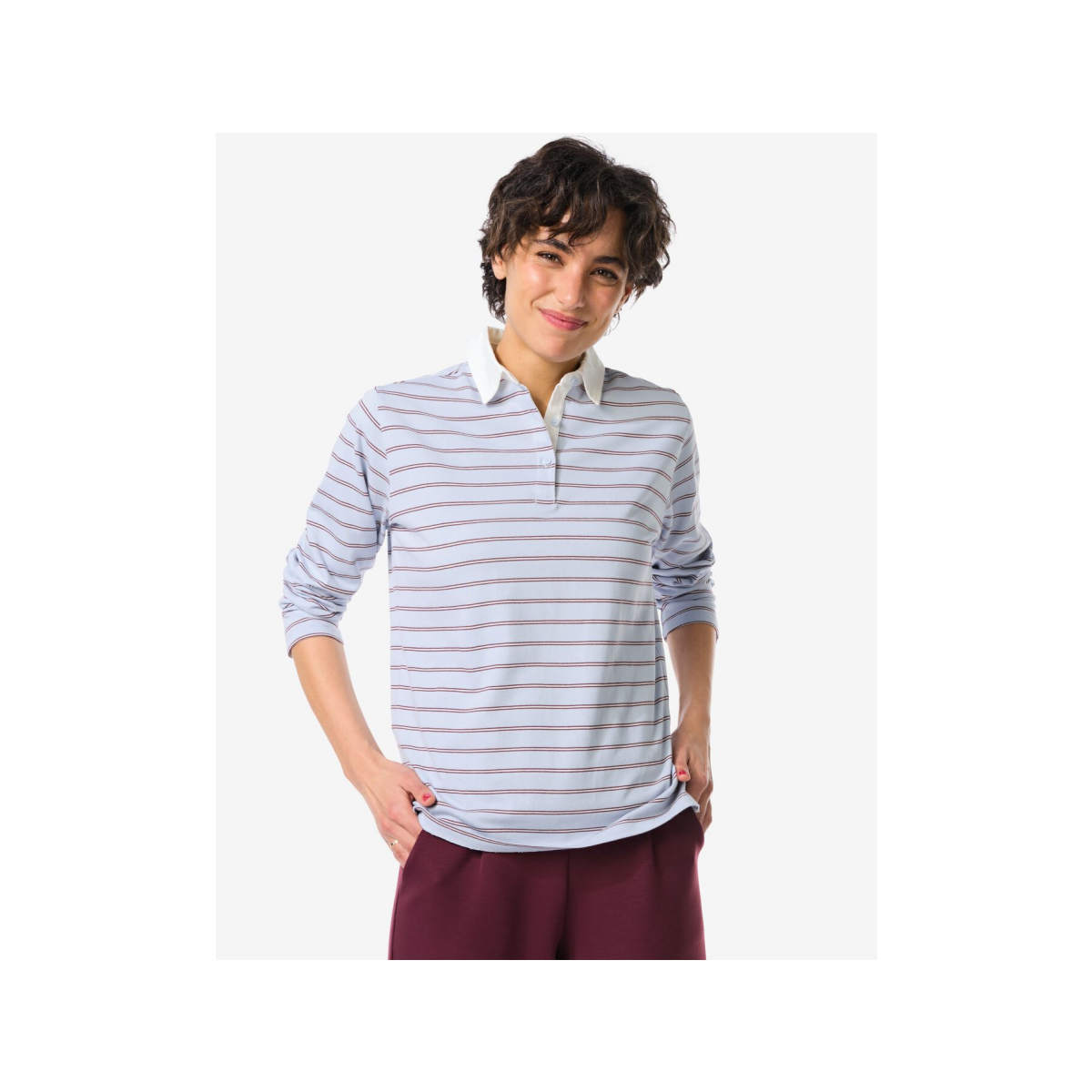 HEMA Damesshirt Elif Jersey Strepen