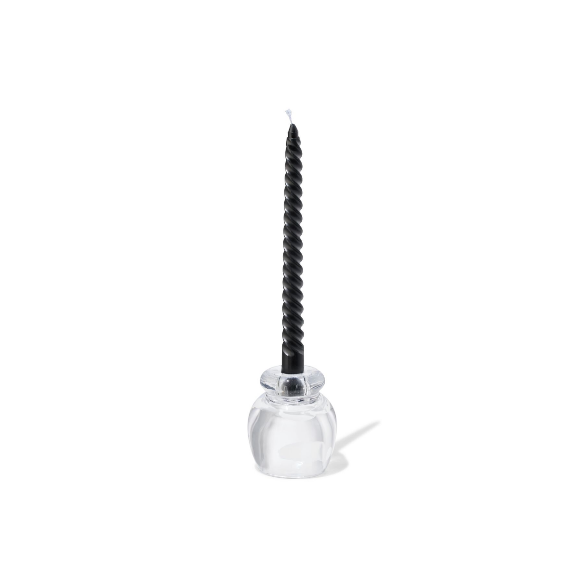 HEMA HEMA Kandelaar 8.5x10cm Glas Transparant (transparant)