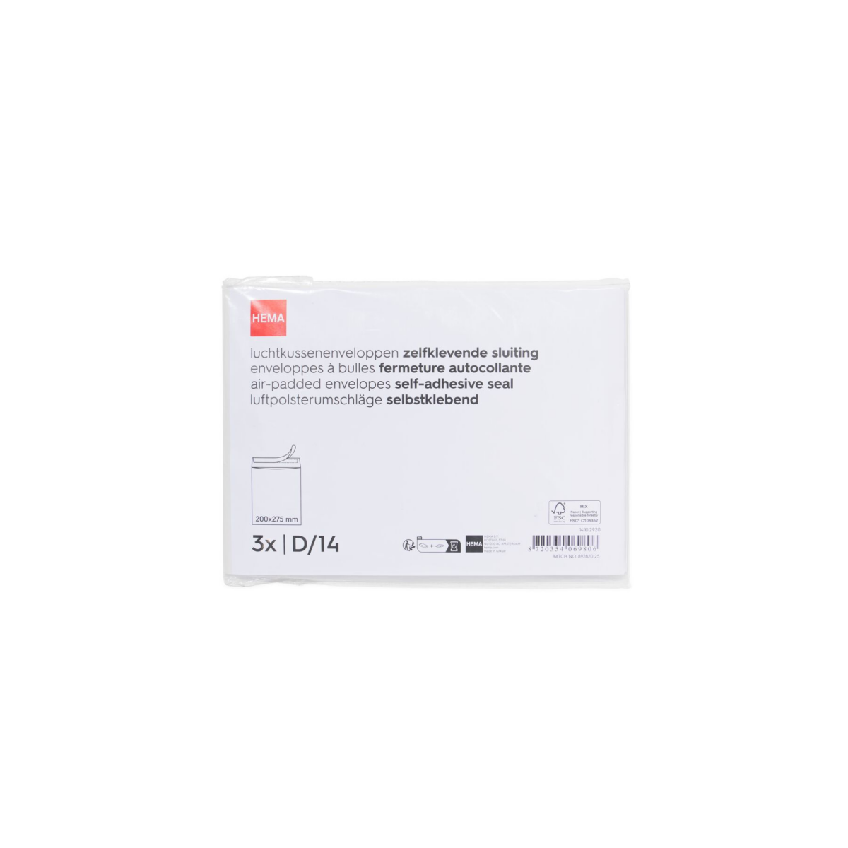 HEMA Luchtkussenenveloppen D14 - 3 stuks