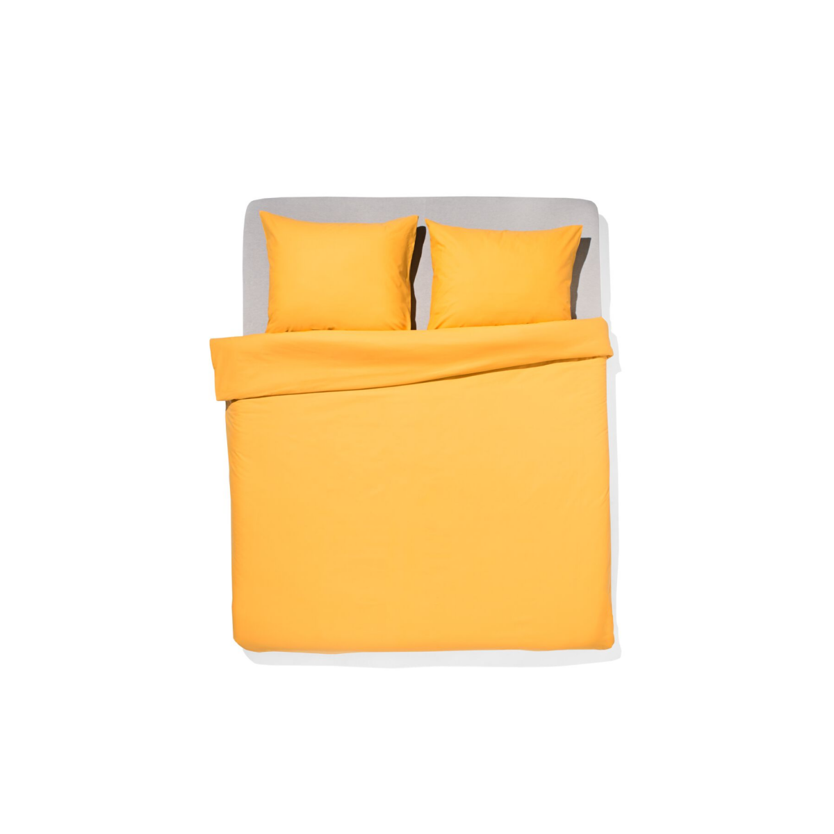 HEMA HEMA Dekbedovertrek 240x200/220cm Zacht Katoen Geel (geel)