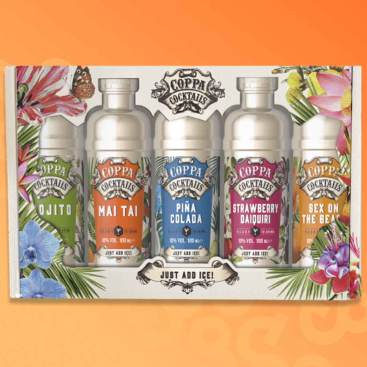 Coppa Cocktails party pack with five flavors