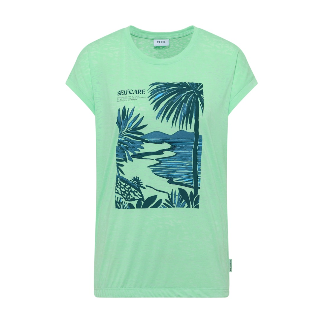 Cecil - Damen T-Shirt - juicy lime - Größe: L - bei Tara-M