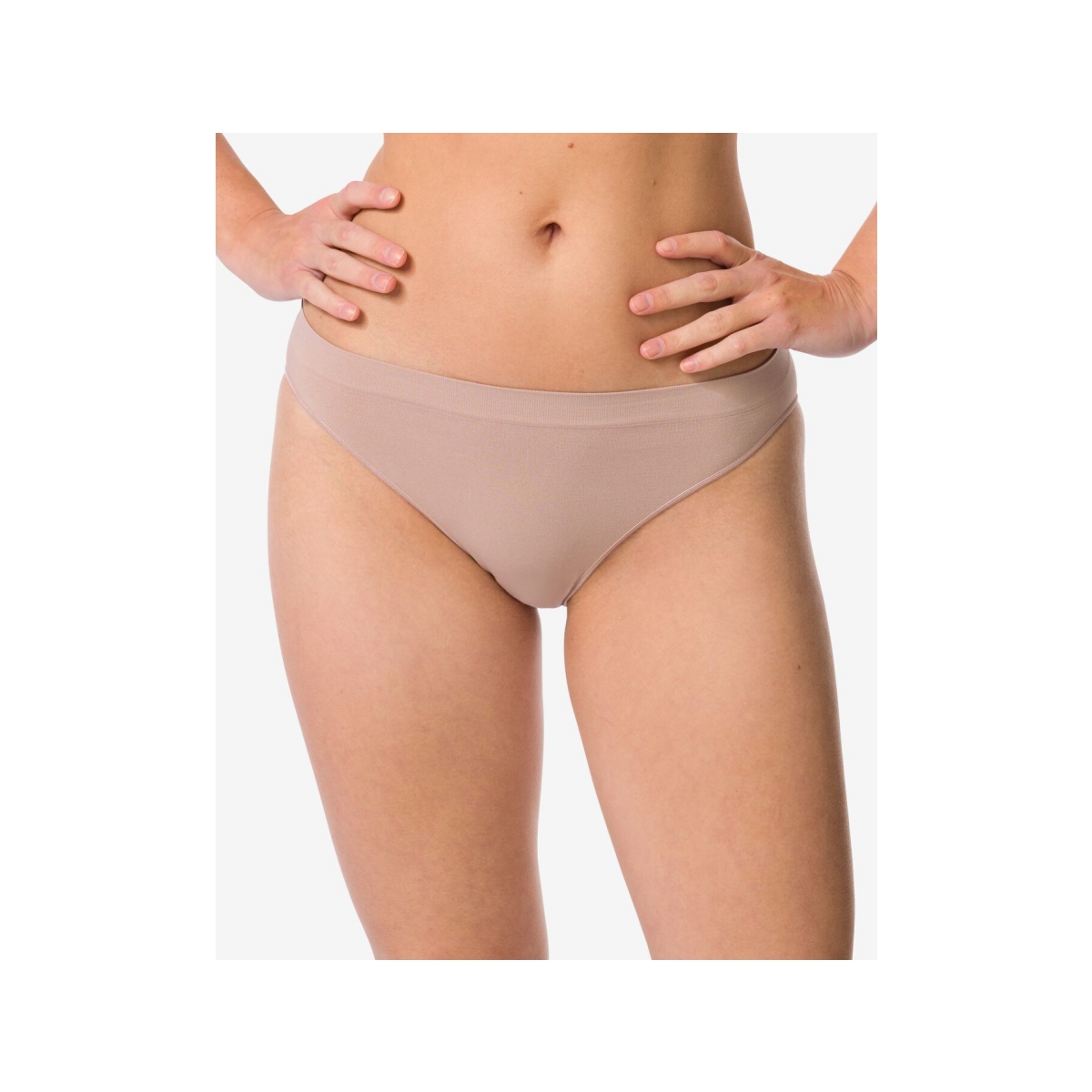 HEMA Damesslip naadloos micro beige (beige)