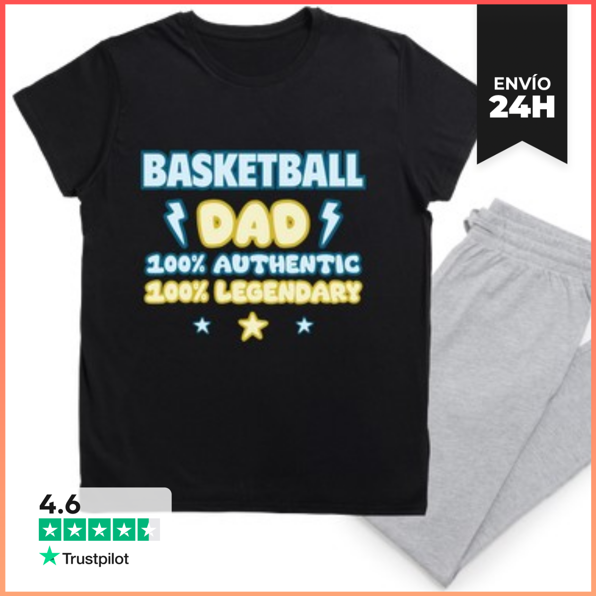 Pijama papá del baloncesto baloncesto balonces laTostadora