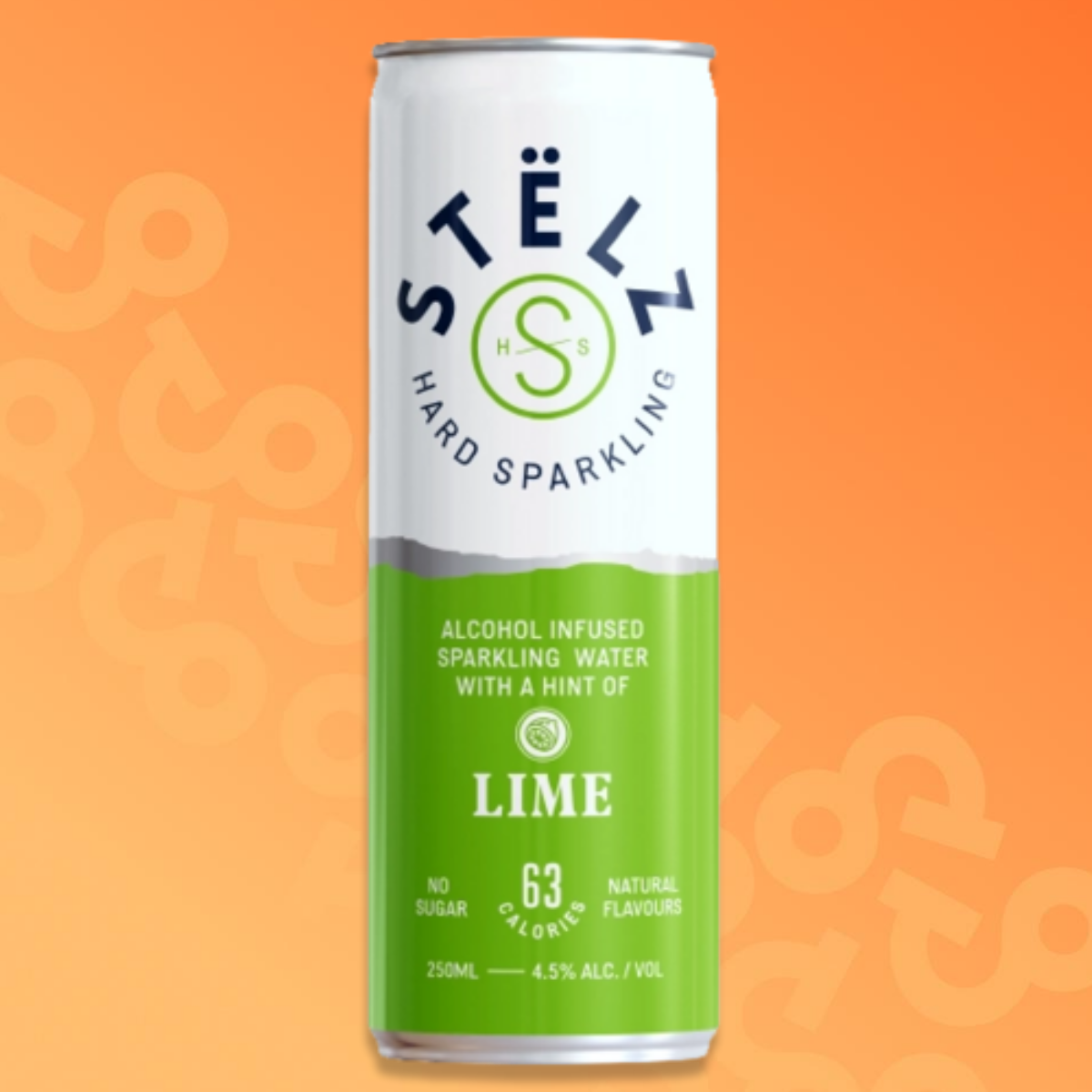 Stëlz hard seltzer Lime 25 cl can