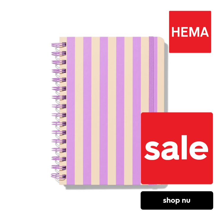 HEMA Notitieboek A5 gelinieerd strepen