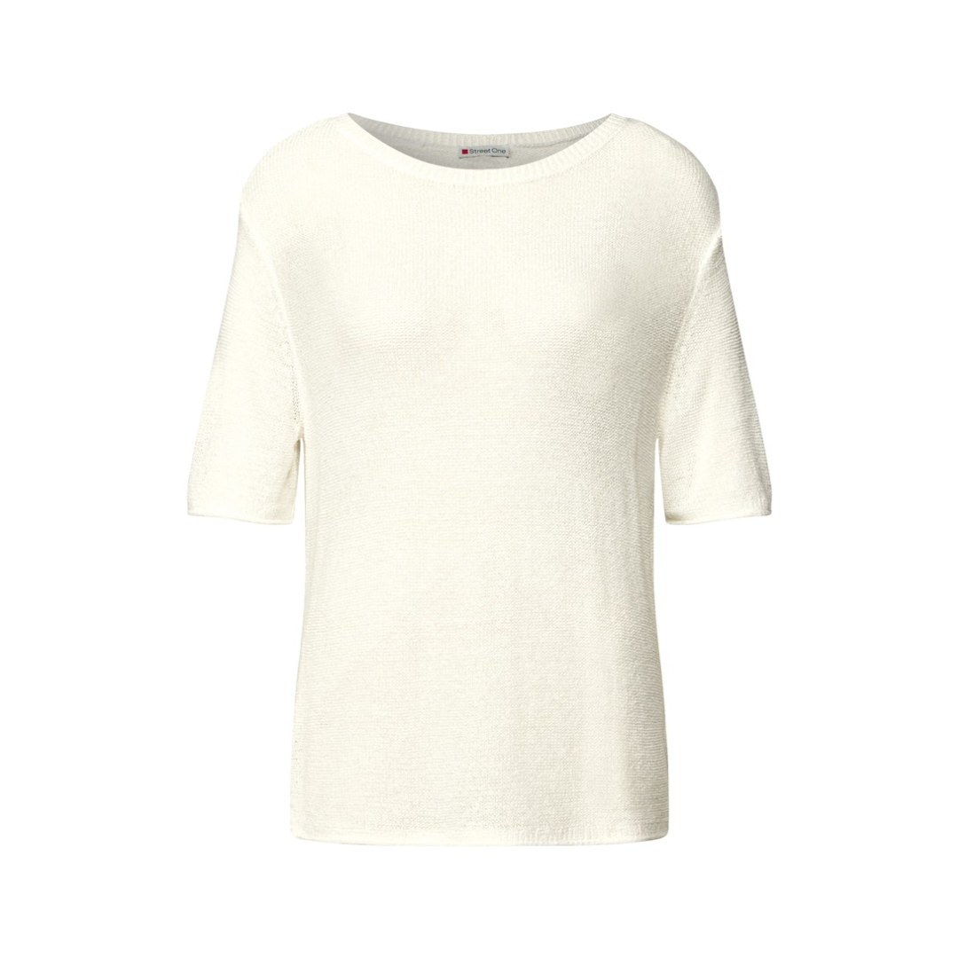 Street One - Damen Pullover - Weiß - Größe: 34 - bei Tara-M