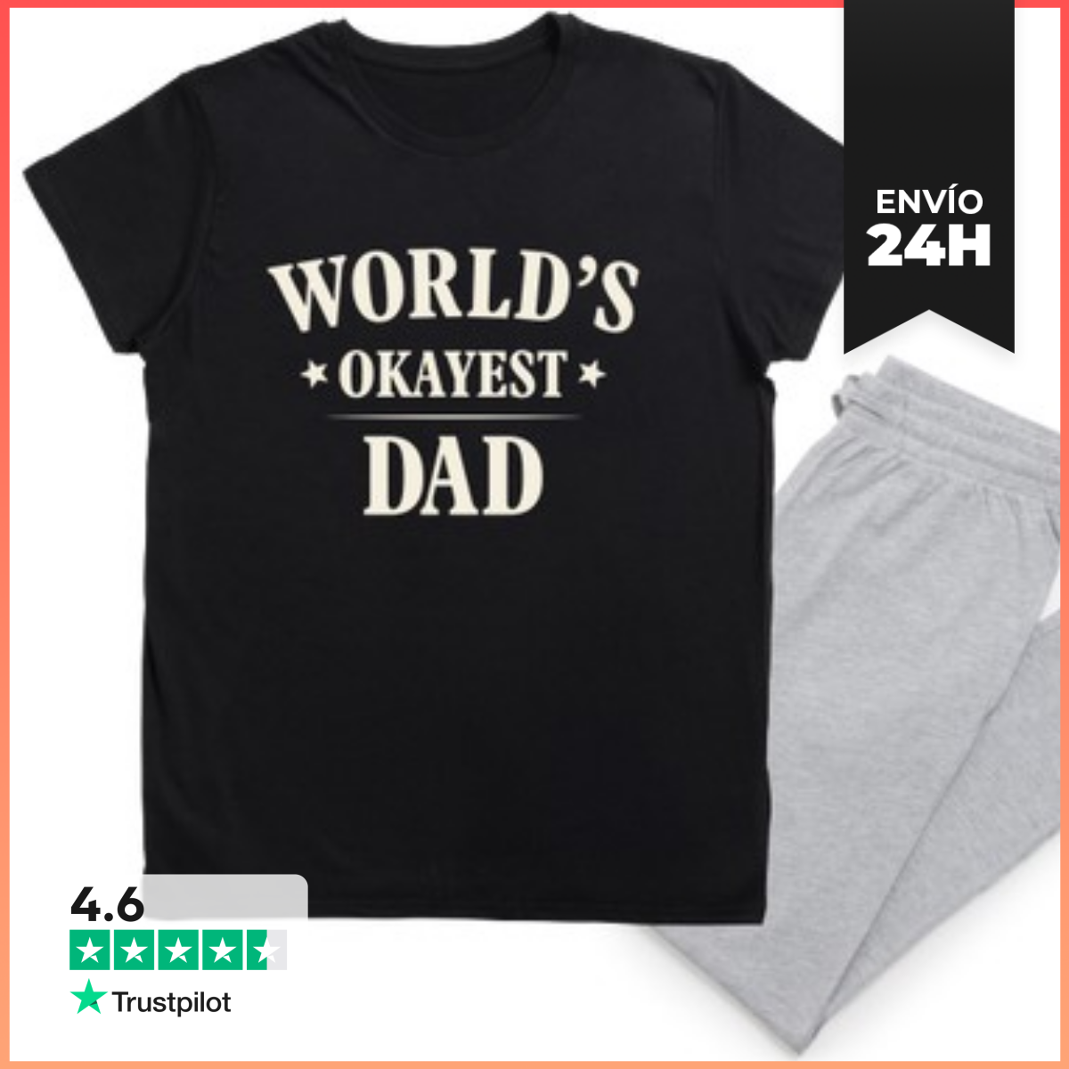 Pijama WORLDS OKAYEST DAD LaTostadora