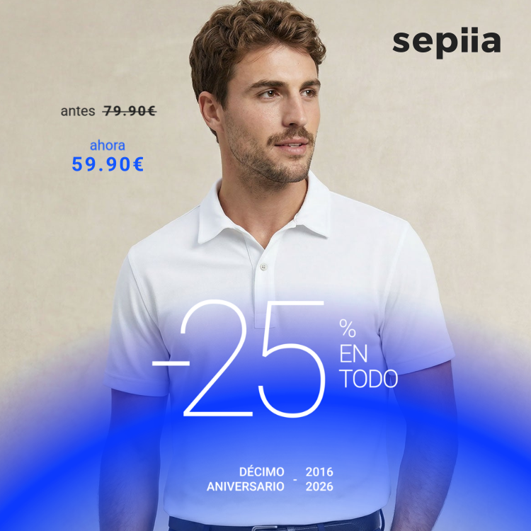 Polo manga corta hombre blanco