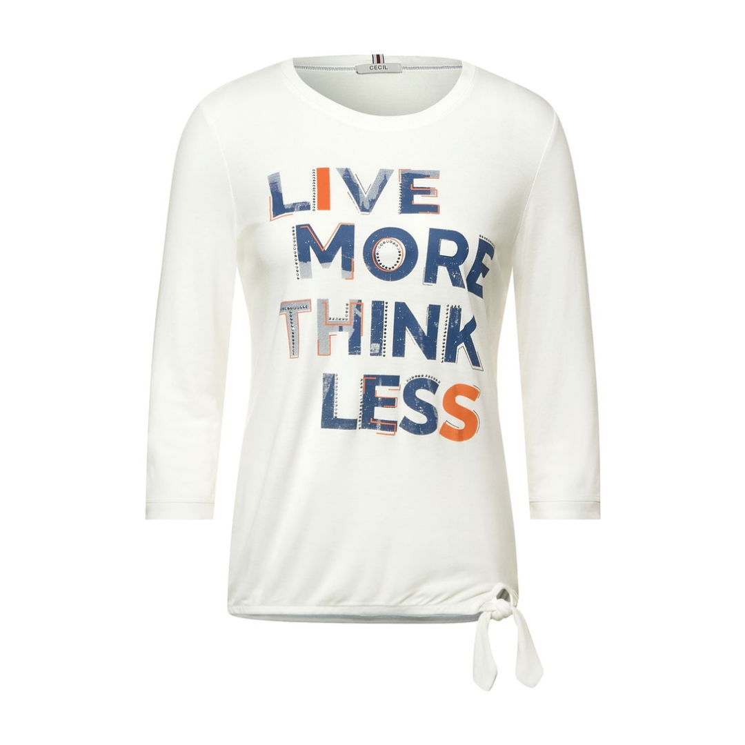 Cecil - Damen Langarmshirt - Weiß - Größe: XL - bei Tara-M