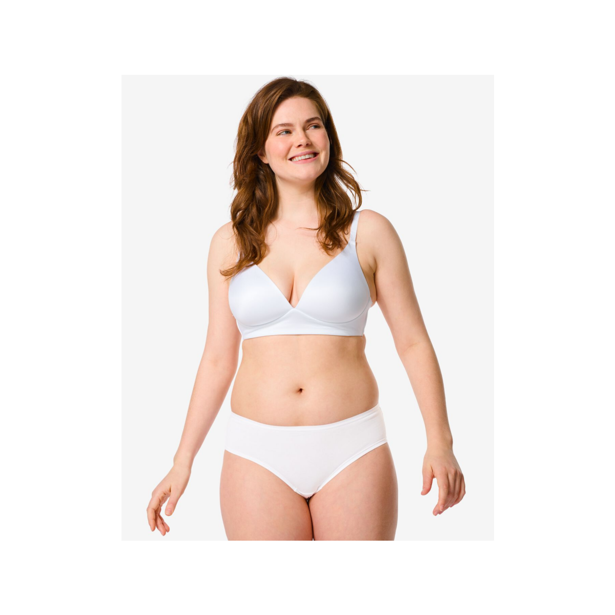 HEMA Dameshipster katoen - 2 stuks wit (wit)