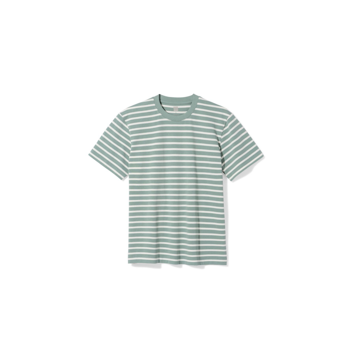 HEMA HEMA Heren T-shirt Elias Strepen Lichtgroen (lichtgroen)